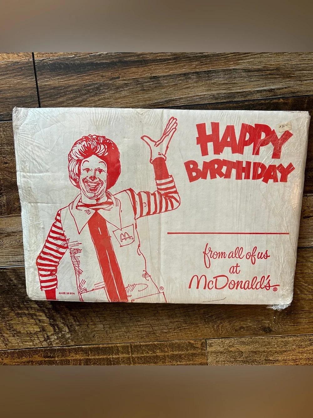 Mcdonald's Happy Birthday Kit Vintage 1980s Placemats Napkin Hats New Never Use